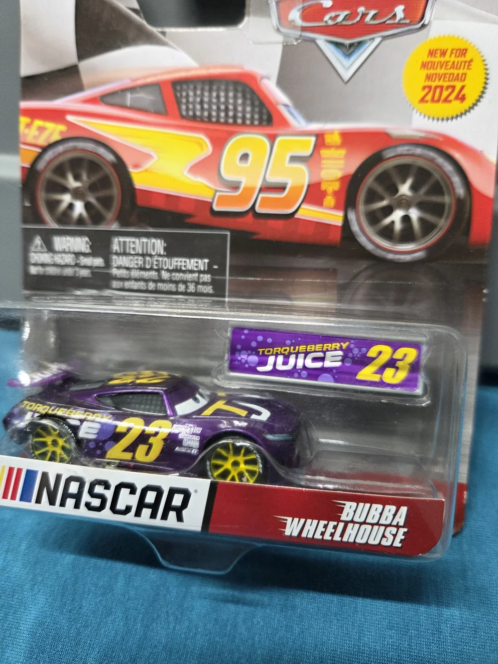 Disney Pixar Cars 2024 NASCAR #23 BUBBA WHEELHOUSE Metal 1/55 BUBBA WALLACE